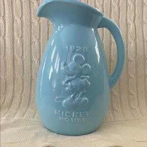 Disney Mickey Mouse Light Blue Ceramic Drink Pitcher